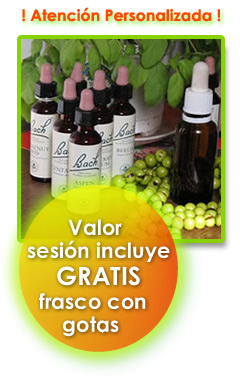 terapia con flores de bach. Valor po sesión incluye frasco con esencias gratis